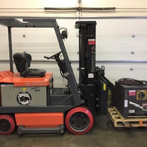 Toyota Electric Forklift with Turret Attachment